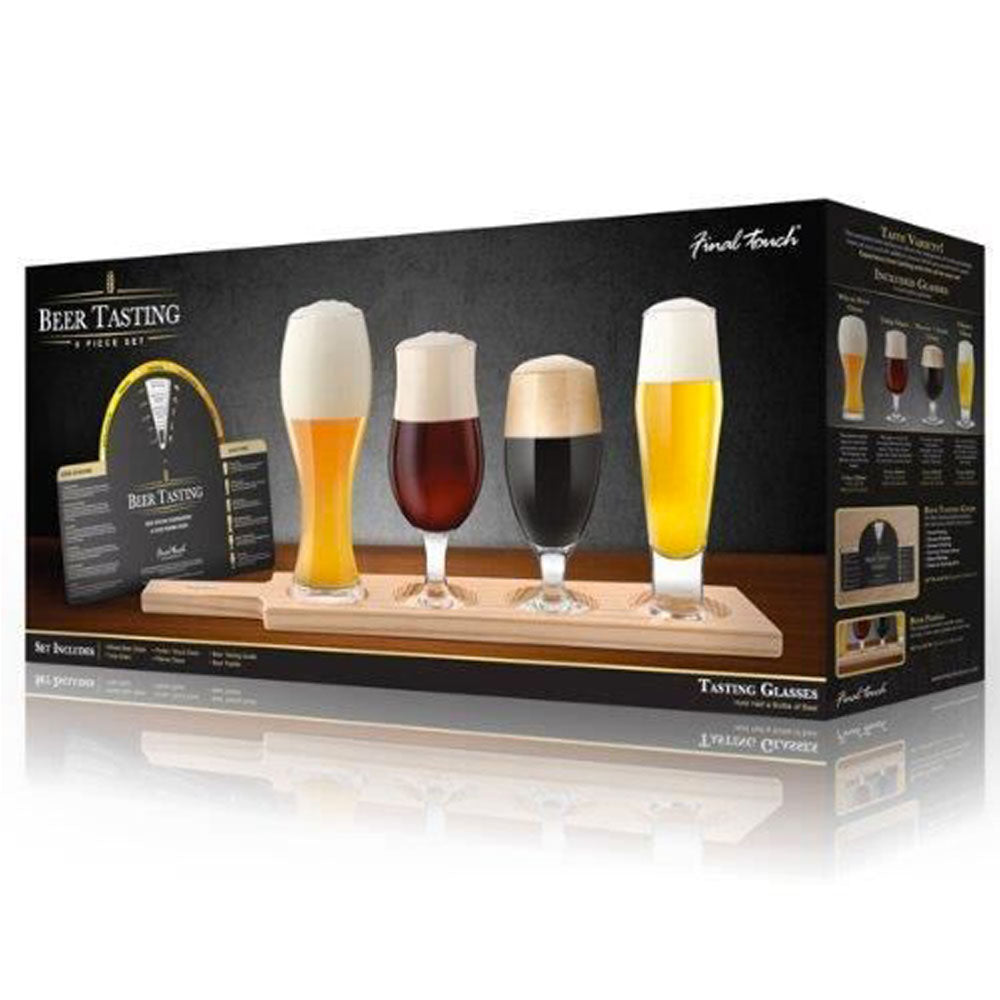 Impression sur toile de bière // Assortiment de verres à bière