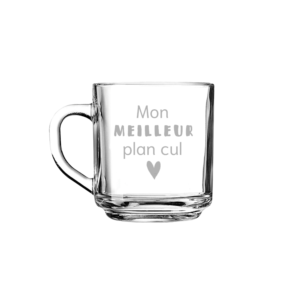 Verre gravé  - Mon meilleur plan cul