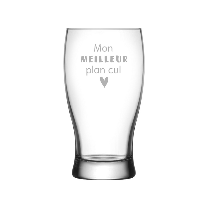 Verre gravé  - Mon meilleur plan cul