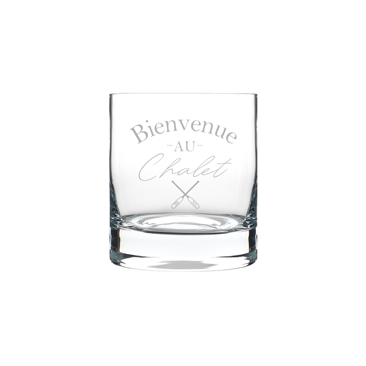 Verre gravé - Bienvenue au Chalet