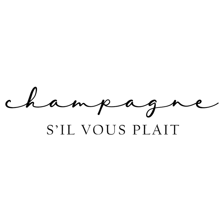 Verre gravé - Champagne s'il vous plait