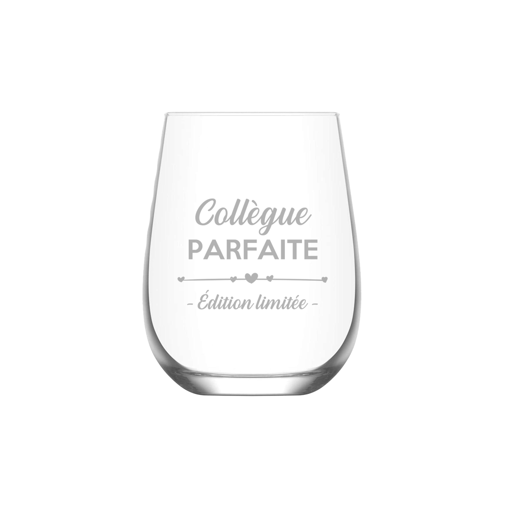 Verre gravé - Collègue Parfaite