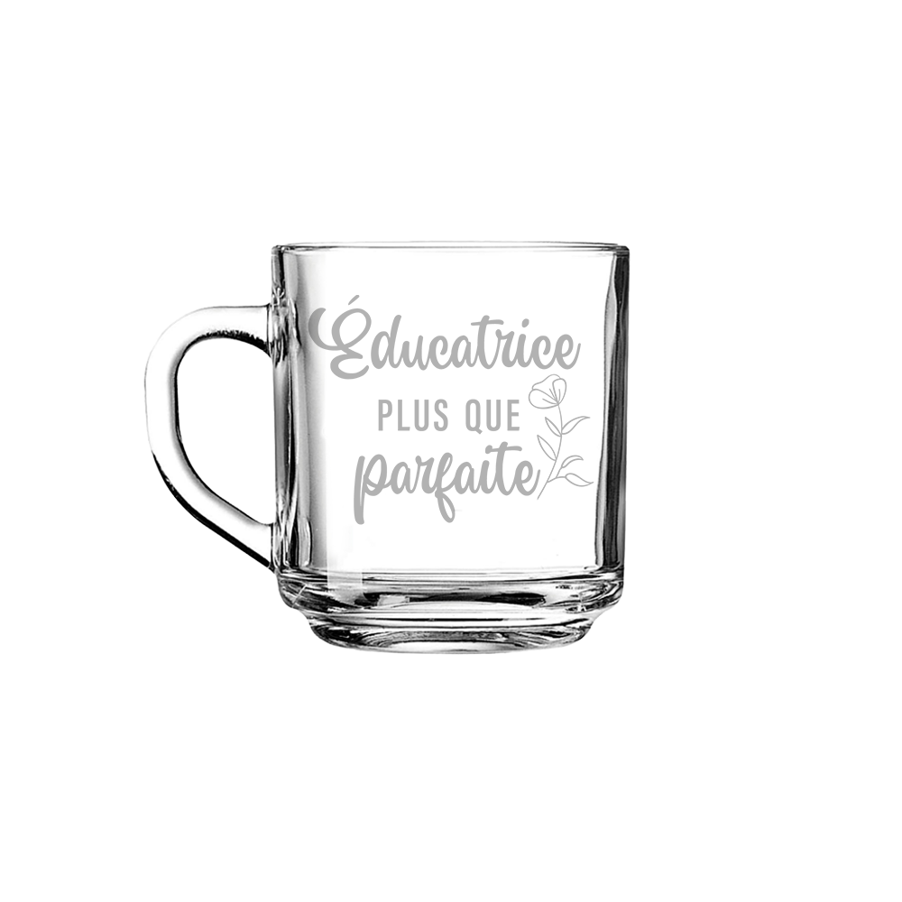 Verre gravé - Éducatrice plus que parfaite