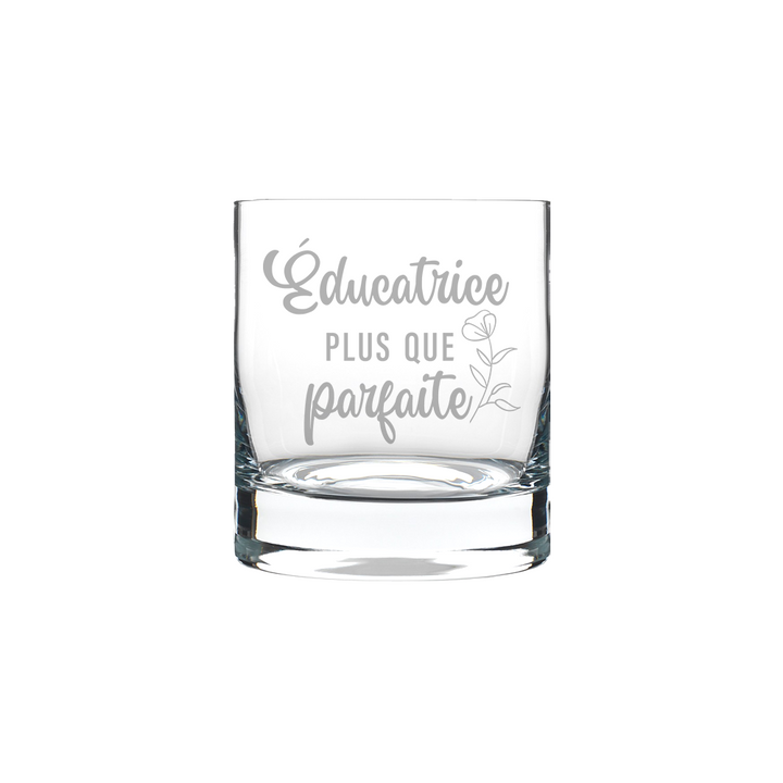 Verre gravé - Éducatrice plus que parfaite