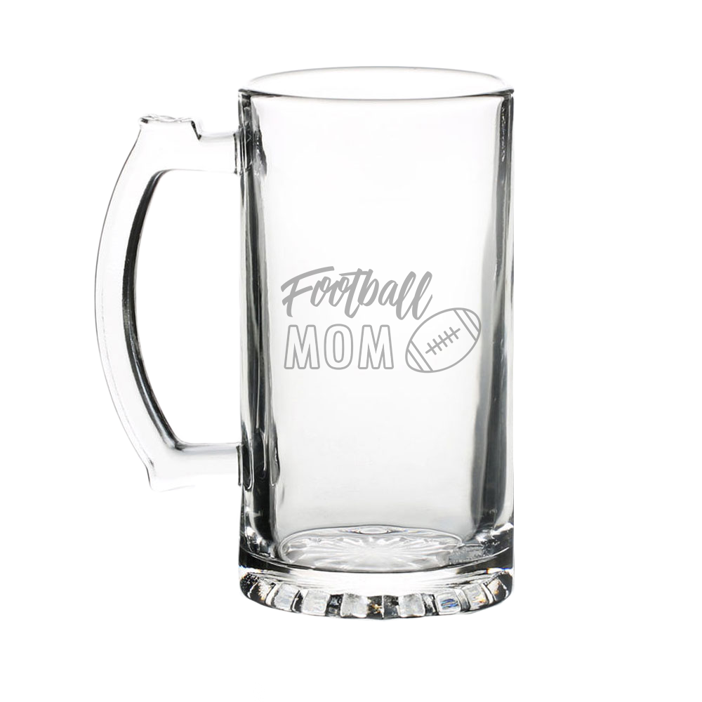 Verre gravé - Football Mom