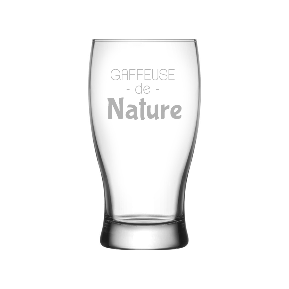 Verre gravé - Gaffeux.euse de nature