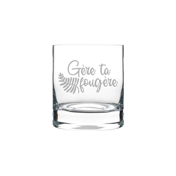 Verre gravé - Gère ta fougère