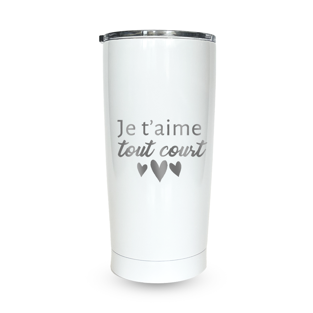 Verre gravé - Je t'aime tout court