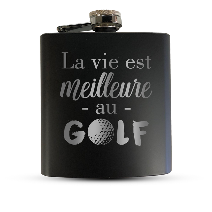 Verre gravé - La vie est meilleure au GOLF