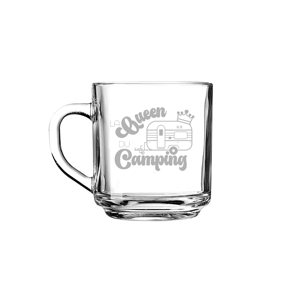 Verre gravé - La Queen du Camping