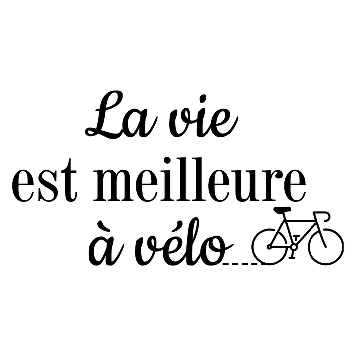 Verre gravé - La vie est meilleure à vélo...