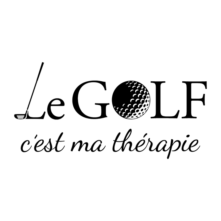 Verre gravé - Le Golf c'est ma thérapie