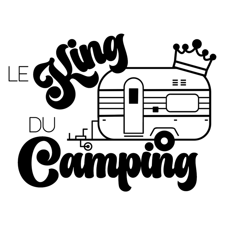 Verre gravé - Le King du Camping