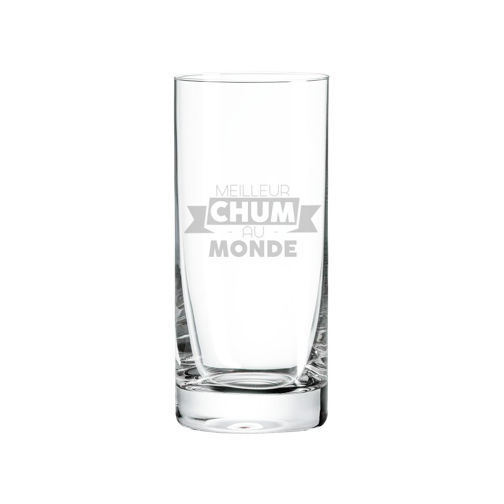 Verre gravé - Meilleur chum au monde