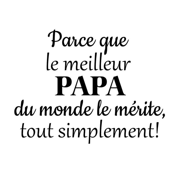 Verre gravé - Parce que le meilleur Papa