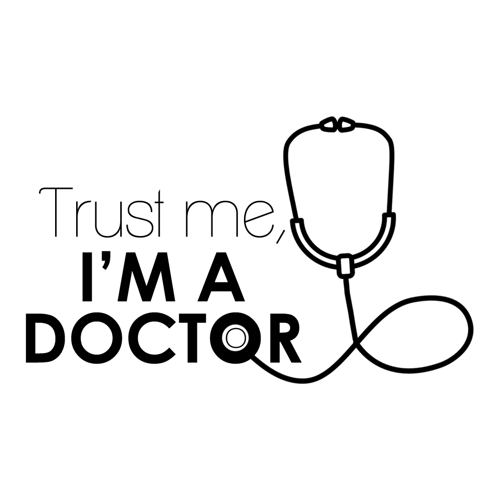 Verre gravé -Trust me, I'm a doctor