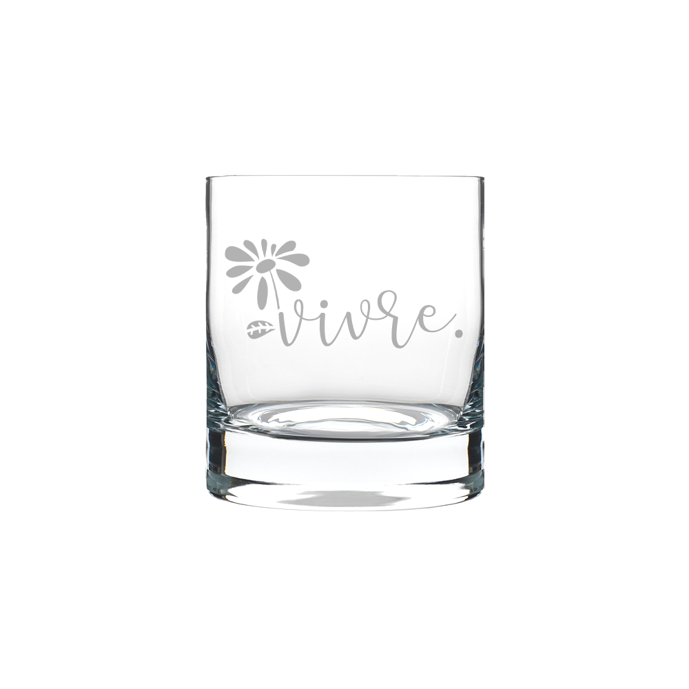 Verre gravé - Vivre.