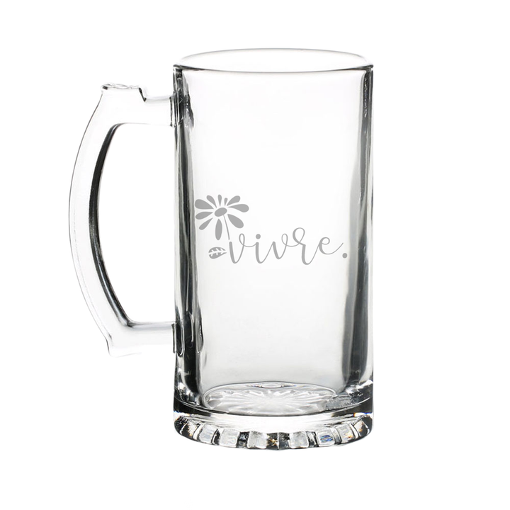 Verre gravé - Vivre.