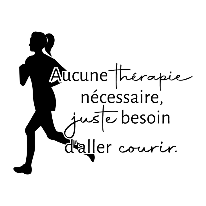 Verre gravé - Aucune thérapie nécessaire, juste besoin d'aller courir