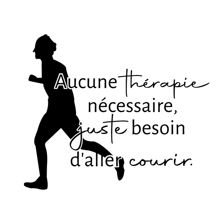 Verre gravé - Aucune thérapie nécessaire, juste besoin d'aller courir