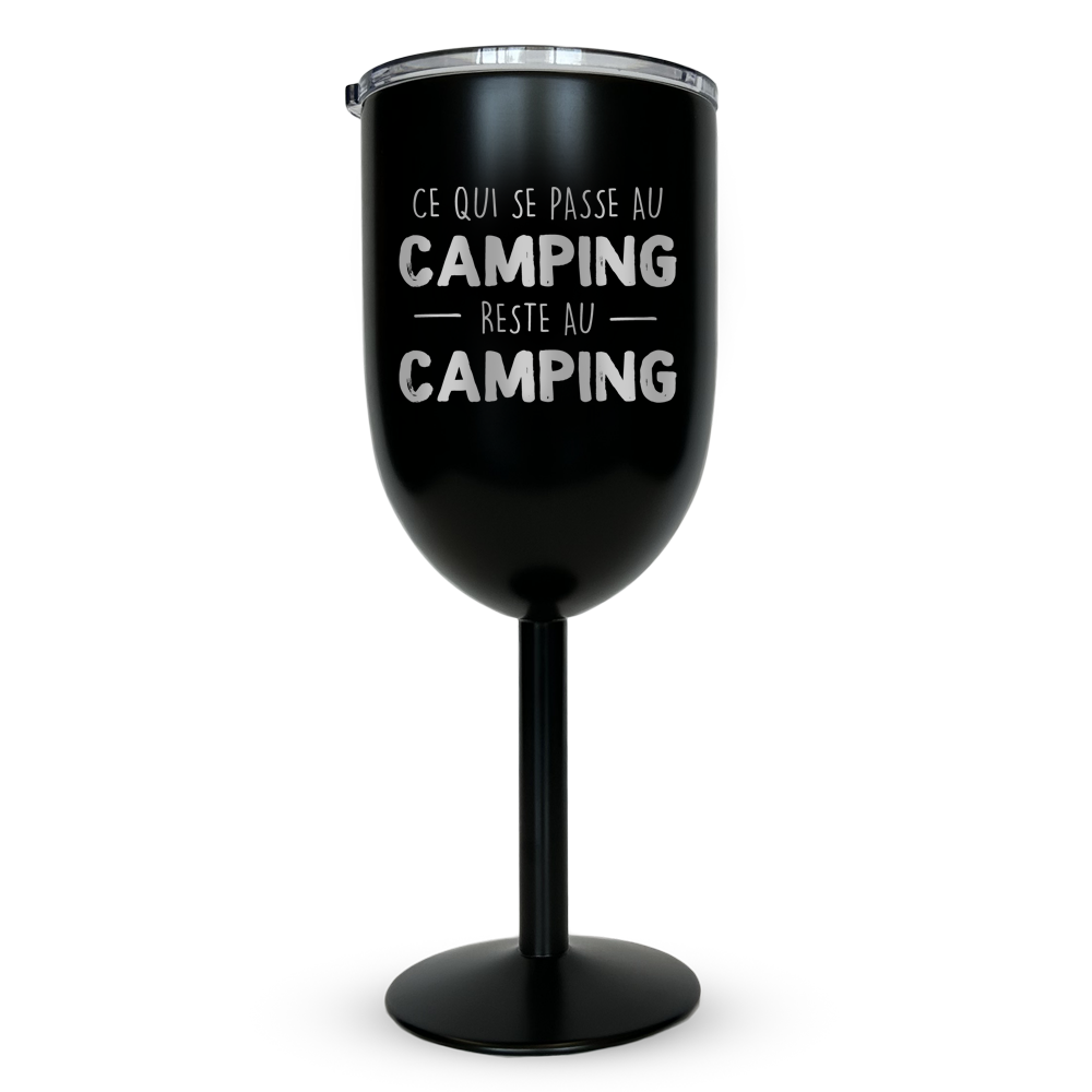 Verre gravé - Ce qui se passe au camping