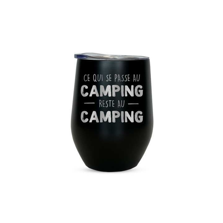 Verre gravé - Ce qui se passe au camping