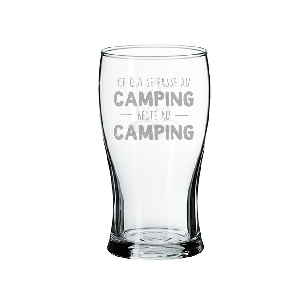 Verre gravé - Ce qui se passe au camping