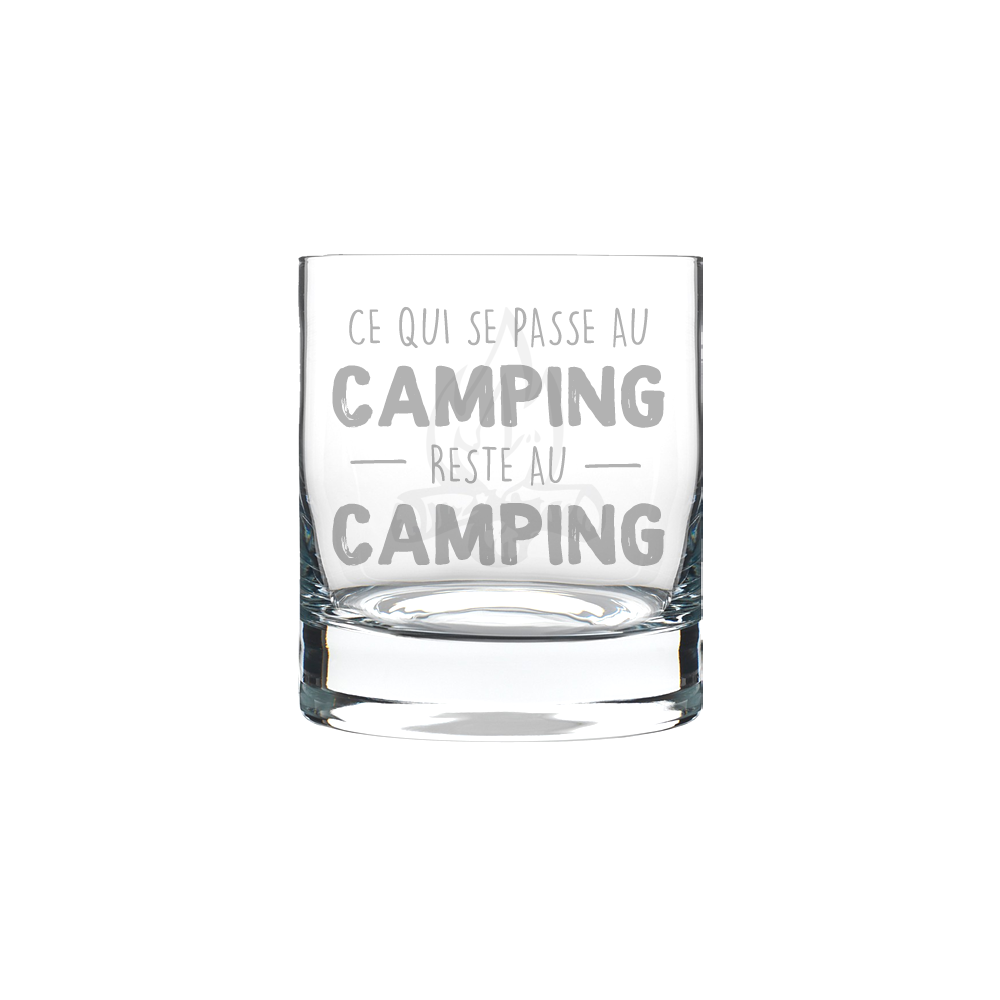 Verre gravé - Ce qui se passe au camping