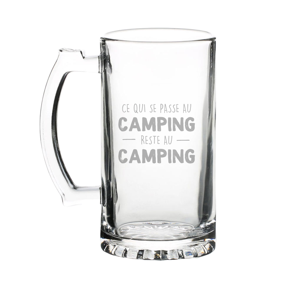 Verre gravé - Ce qui se passe au camping