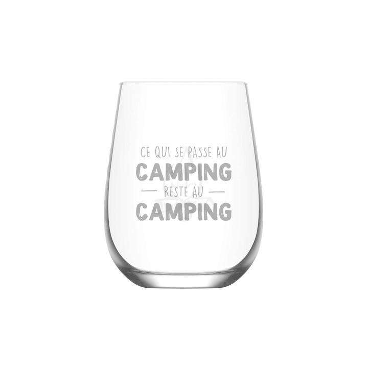 Verre gravé - Ce qui se passe au camping