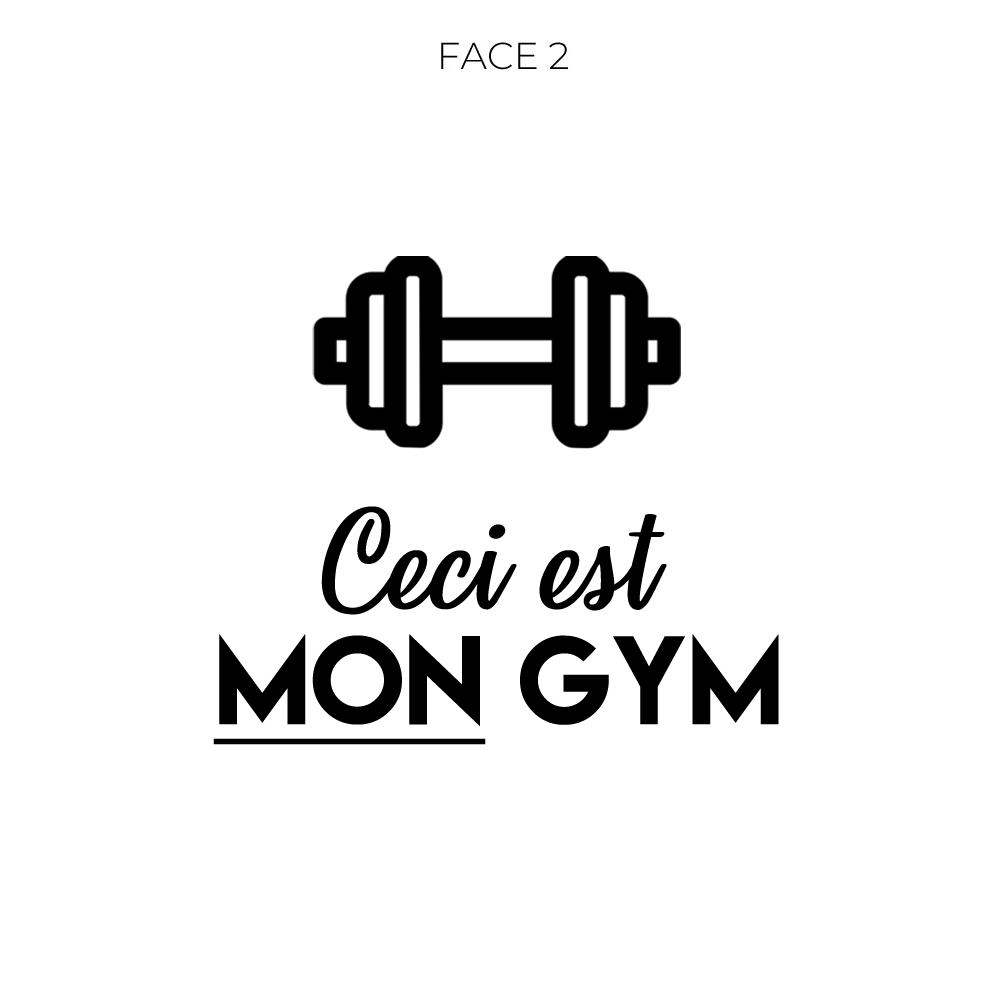 Verre à vin gravé - Ceci est mon GYM