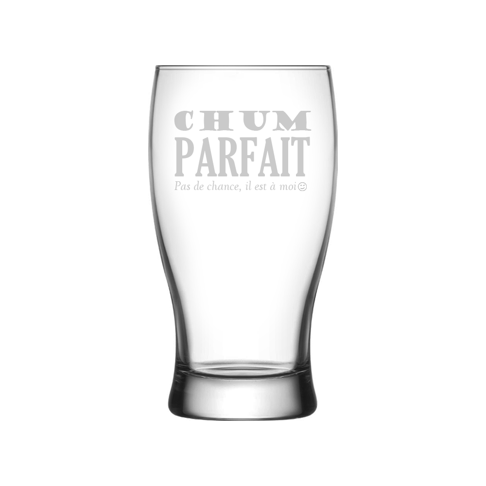 Verre gravé  - Chum parfait