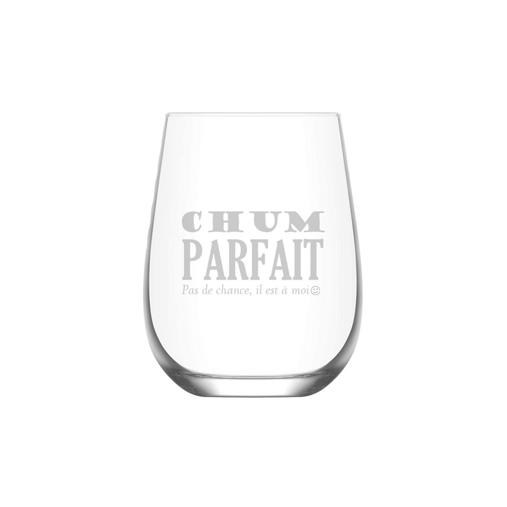 Verre gravé  - Chum parfait