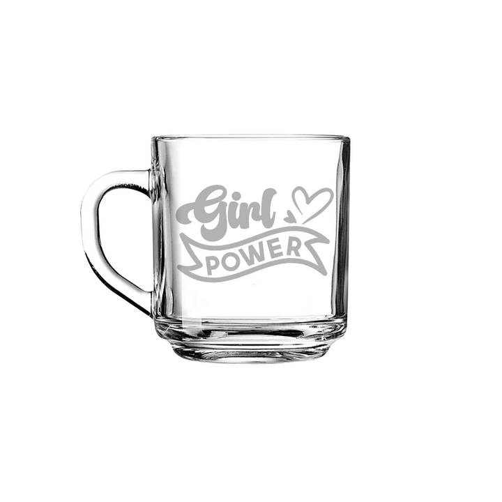 Verre gravé - Girl Power