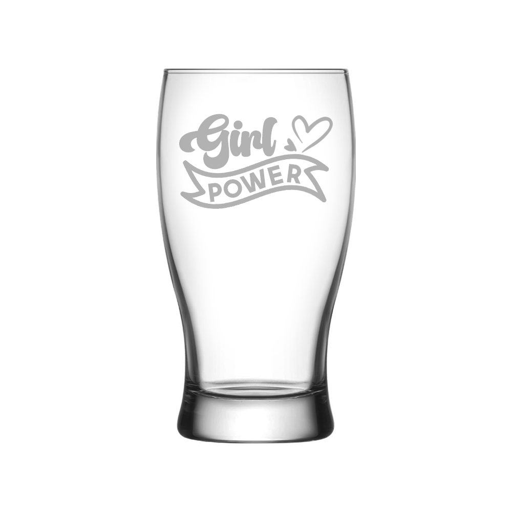 Verre gravé - Girl Power