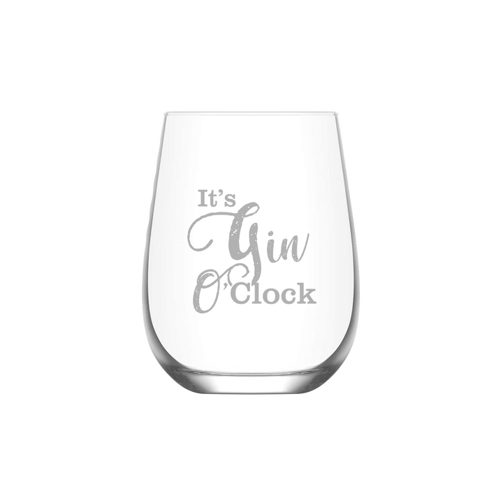 Verre gravé - Gin O'Clock