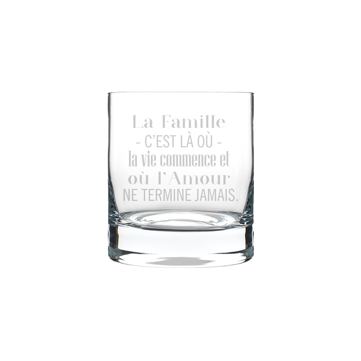 Verre gravé - La famille