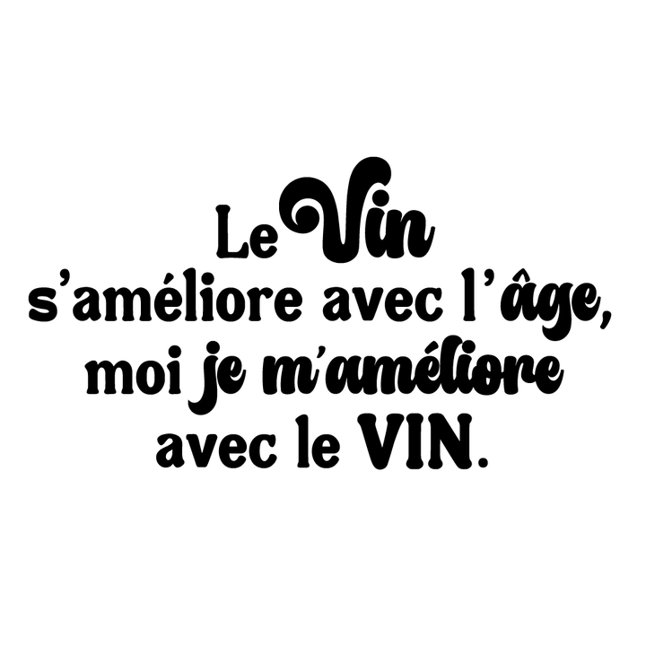 Verre gravé - Le vin s’améliore avec l'âge