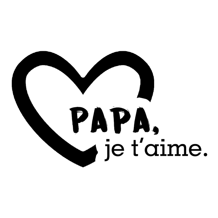 Verre gravé - Papa, je t'aime