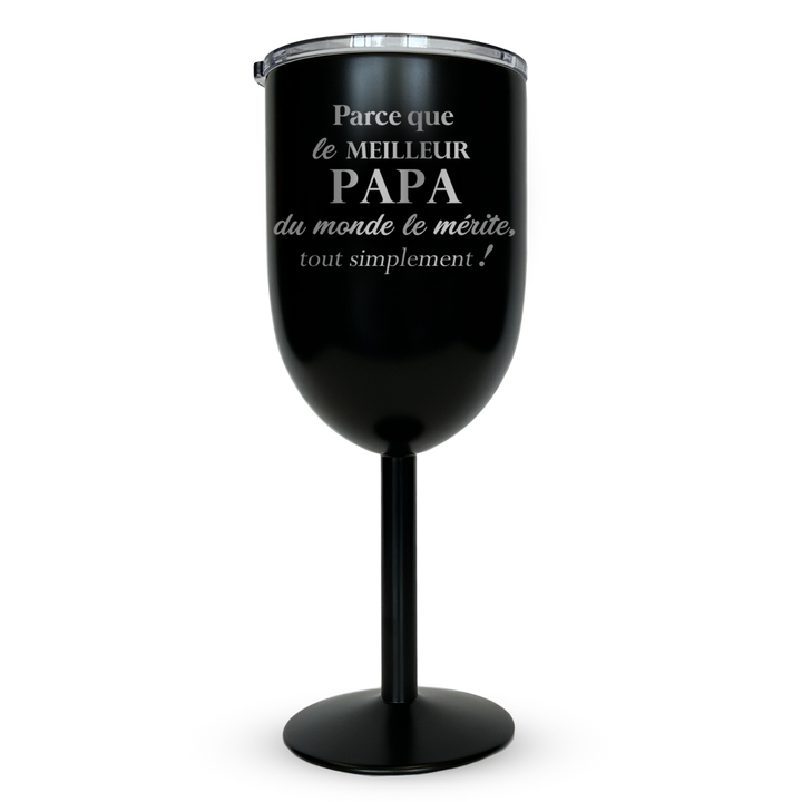 Verre gravé - Parce que le meilleur Papa