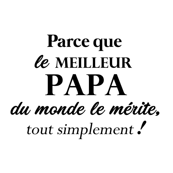 Verre gravé - Parce que le meilleur Papa