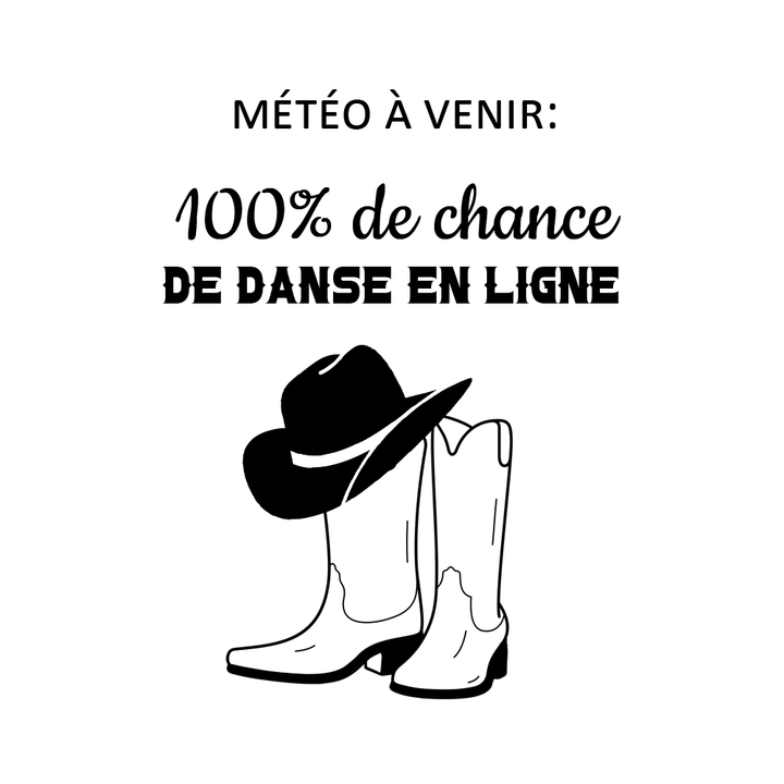 Verre Gravé - Météo à venir: 100% de chance de danse en ligne