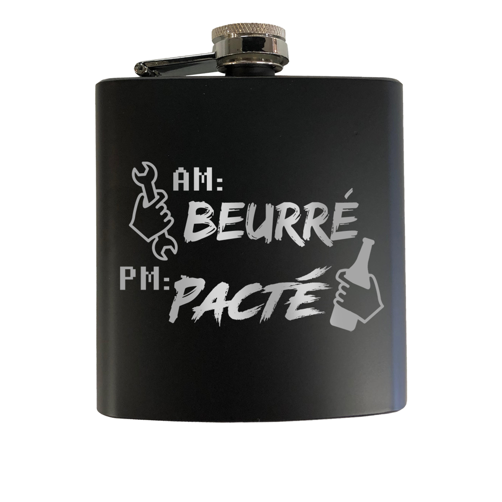 Verre gravé - AM: Beurré PM: Pacté