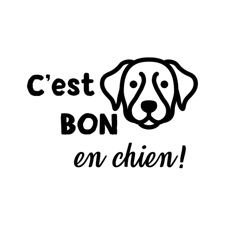 Verre gravé  - C'est BON en chien