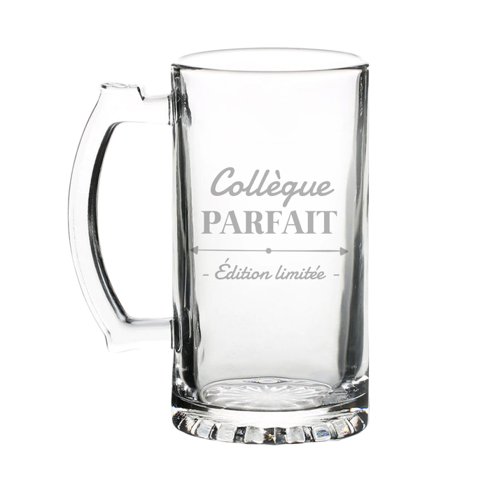 Verre gravé - Collègue Parfait