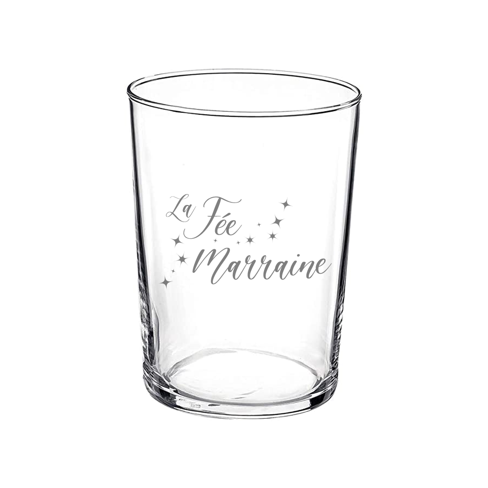 Verre gravé - La fée marraine