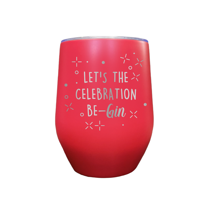 Verre gravé - Let's the Celebration Be-GIN