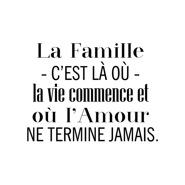 Verre gravé - La famille