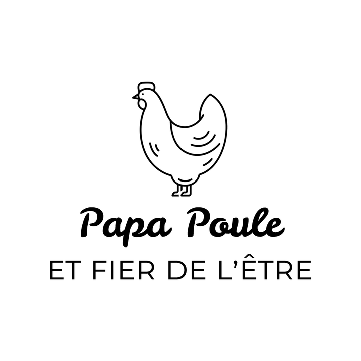 Verre gravé - Papa Poule