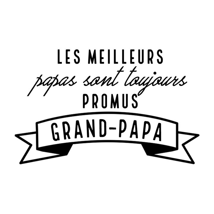 Verre gravé - Promu Grand-papa